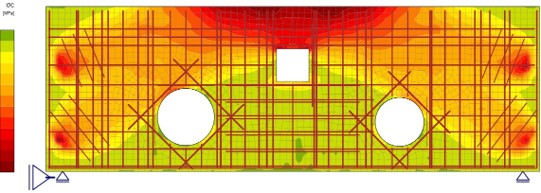 Ergebnis: Betonspannungen