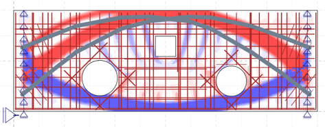 Kräftefluss im Bauzustand